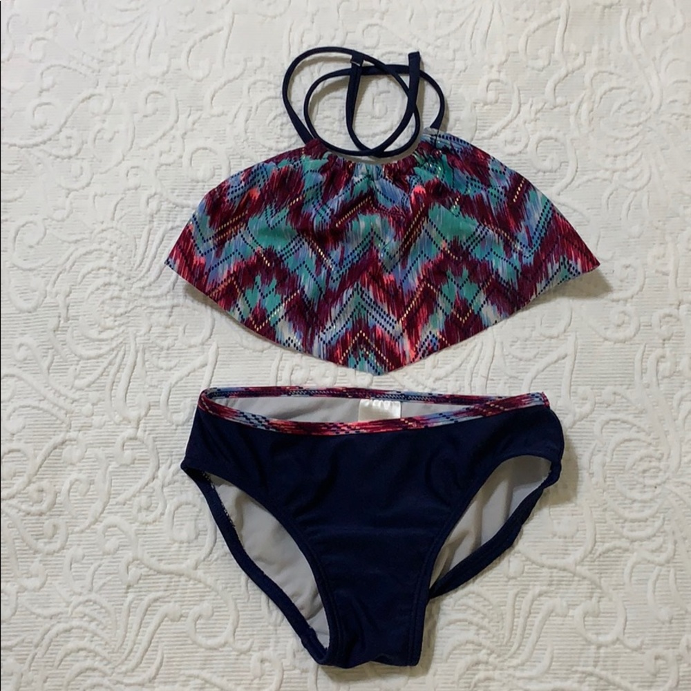 Art Class Girls Navy Bikini swimsuit Size 6/6X